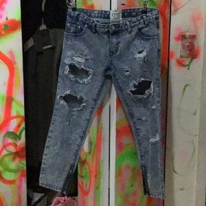 ONE TEASPOON LOW RISE JEANS
